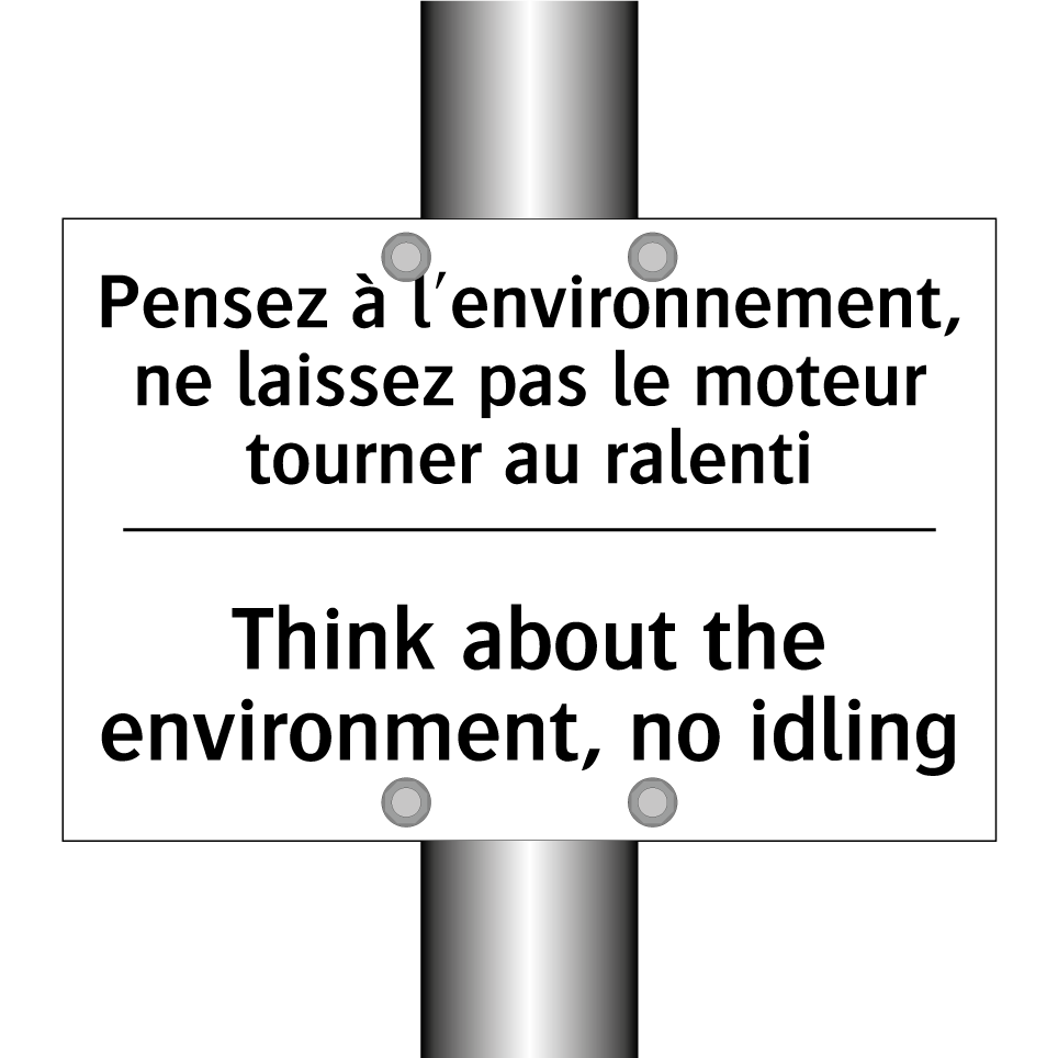 Pensez à l'environnement, ne laissez  /.../ - Think about the environment, no  /.../