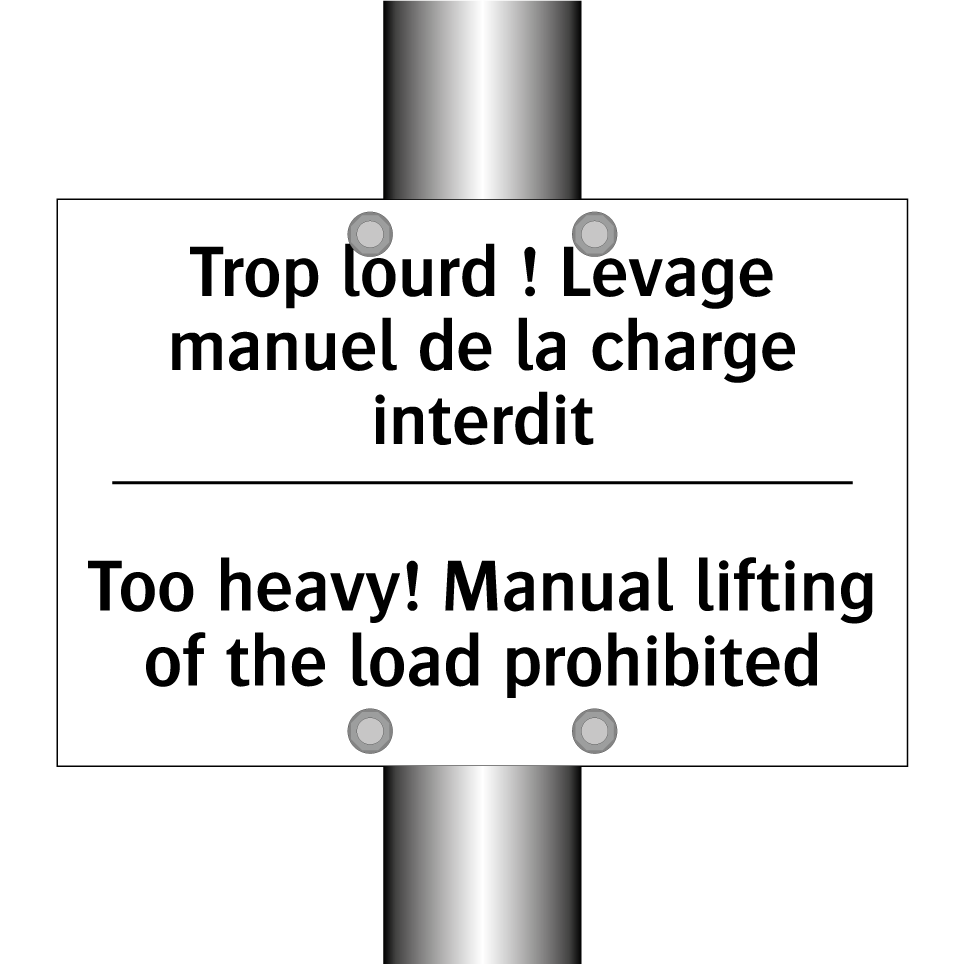 Trop lourd ! Levage manuel de  /.../ - Too heavy! Manual lifting of the  /.../