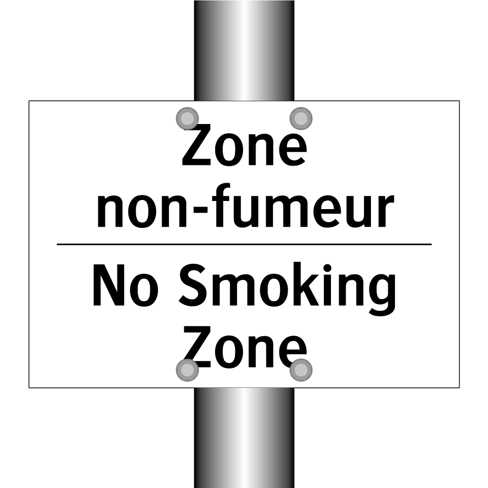 Zone non-fumeur - No Smoking Zone