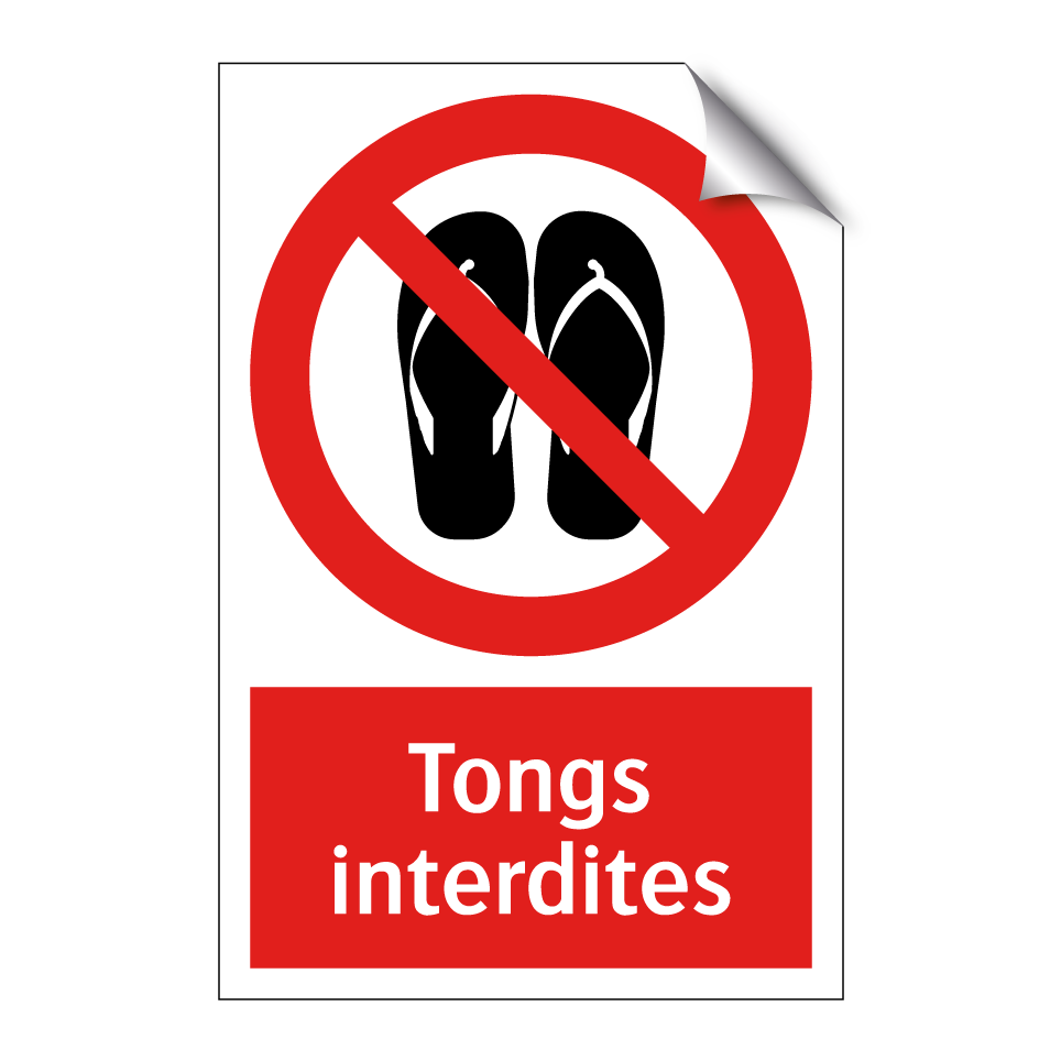 Tongs interdites