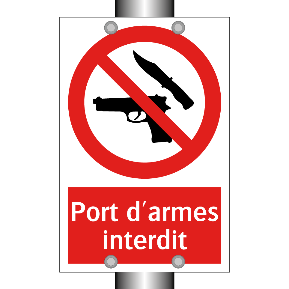 Port d'armes interdit