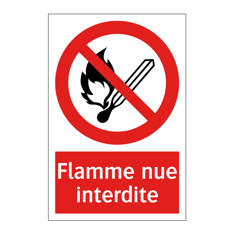 Flamme nue interdite