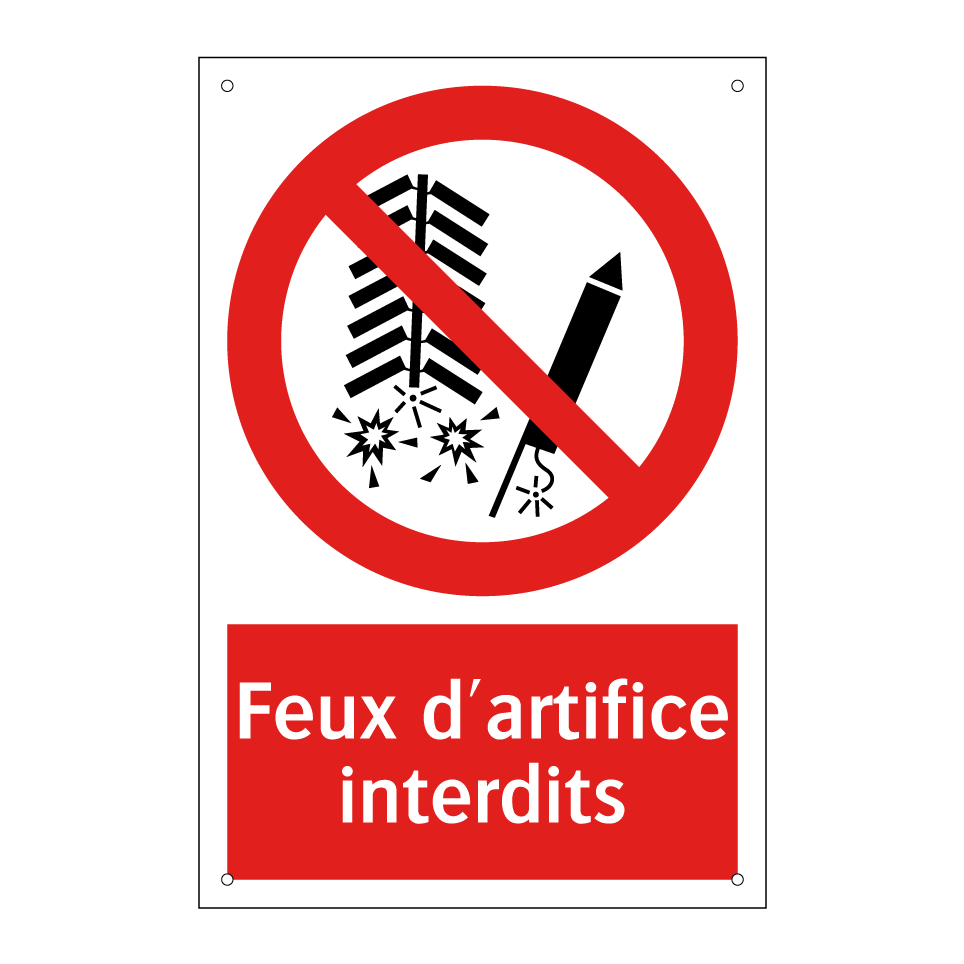 Feux d'artifice interdits