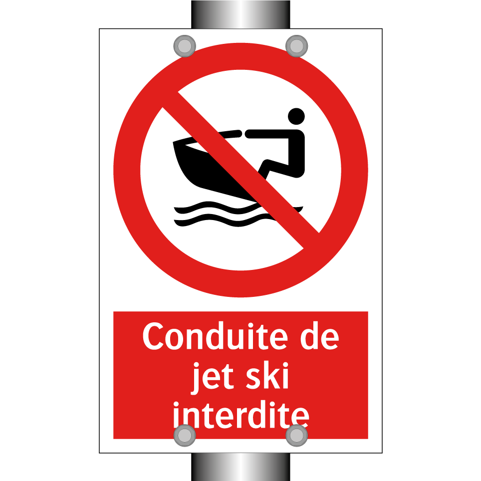 Conduite de jet ski interdite