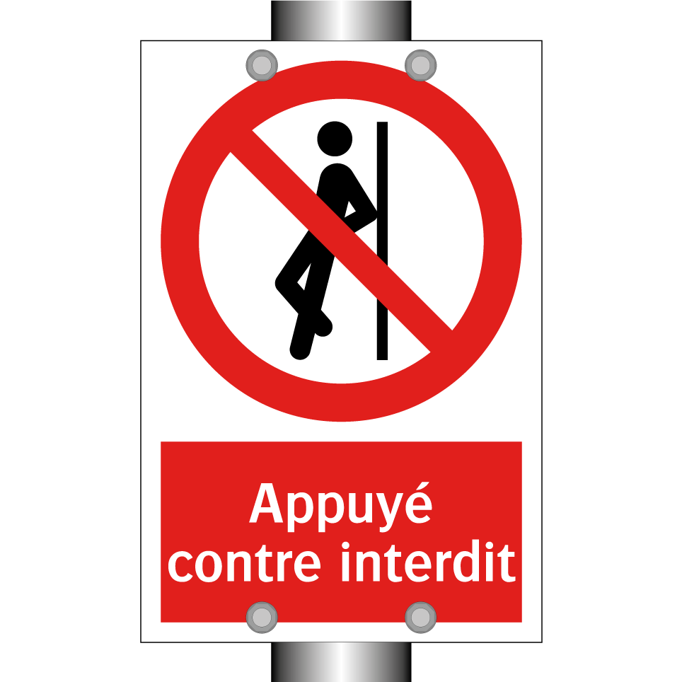 Appuyé contre interdit