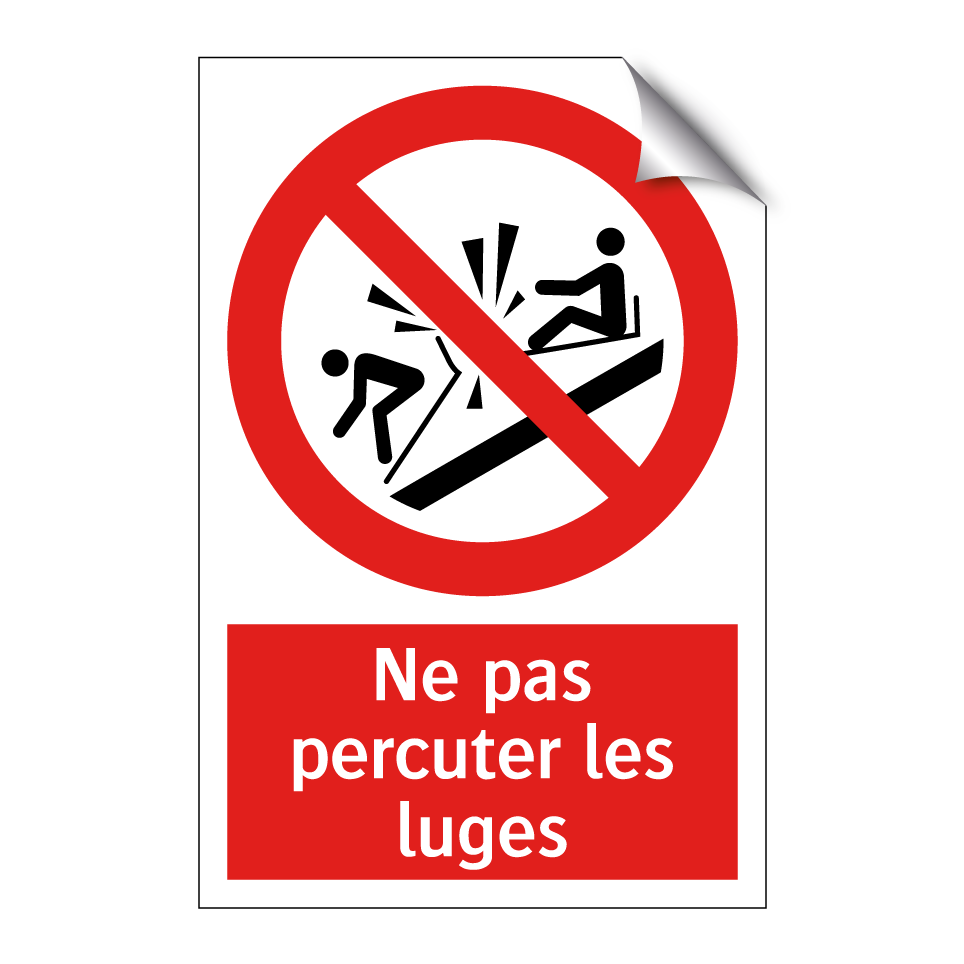 Ne pas percuter les luges