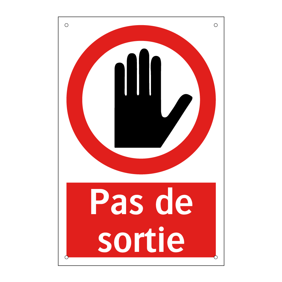 Pas de sortie
