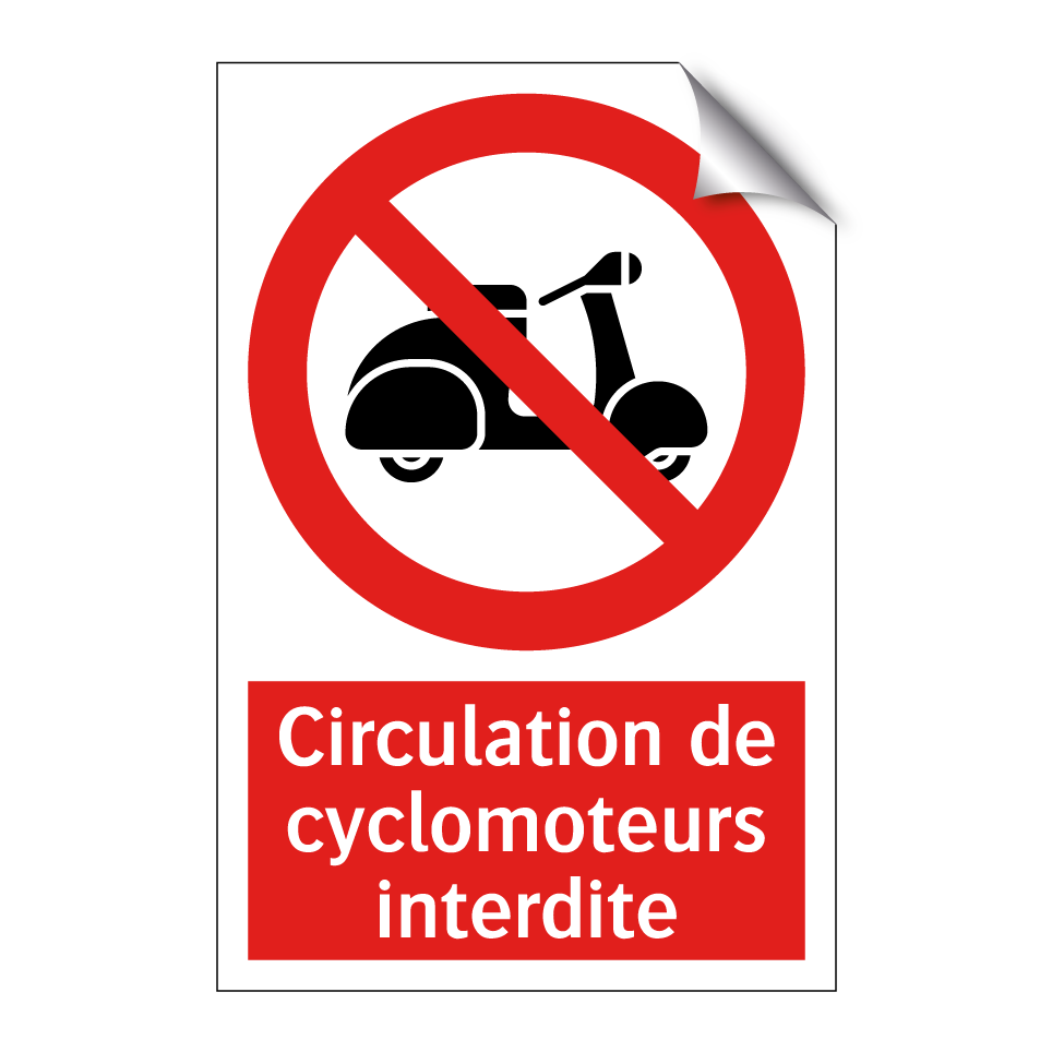 Circulation de cyclomoteurs interdite