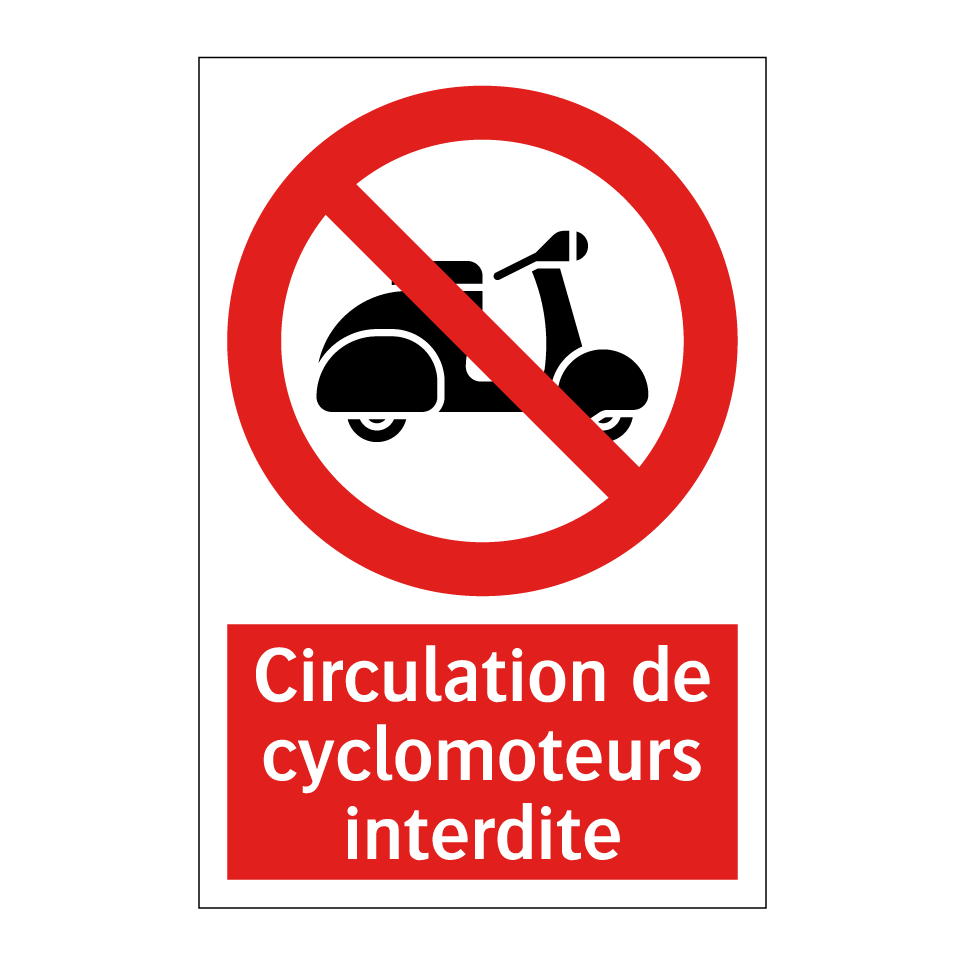 Circulation de cyclomoteurs interdite