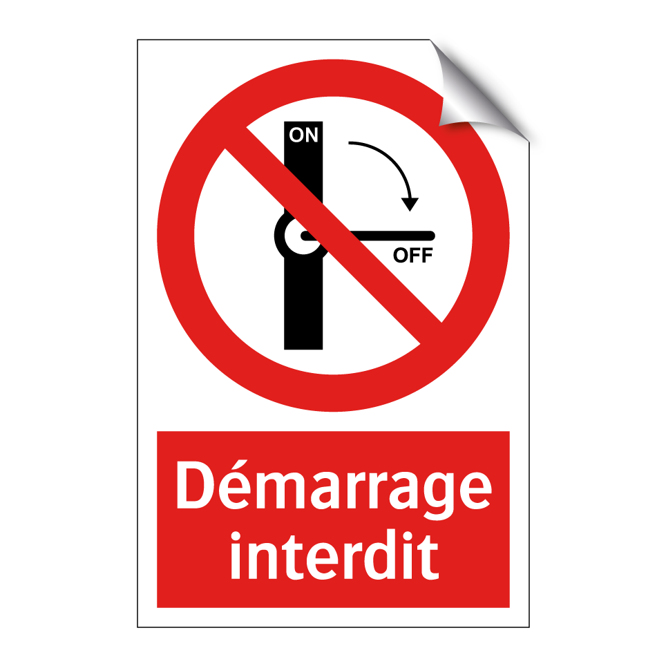 Démarrage interdit