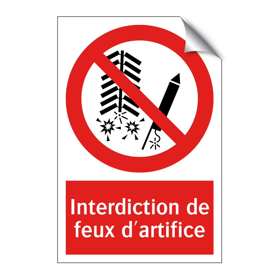 Interdiction de feux d'artifice