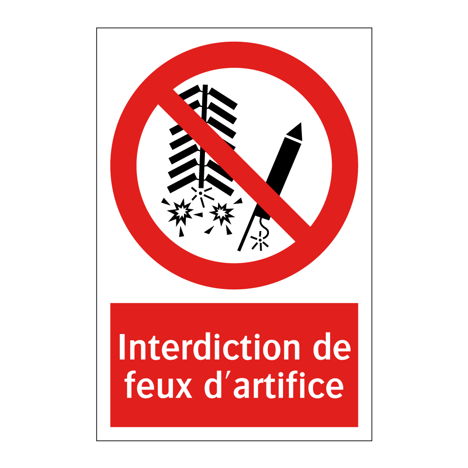 Interdiction de feux d'artifice