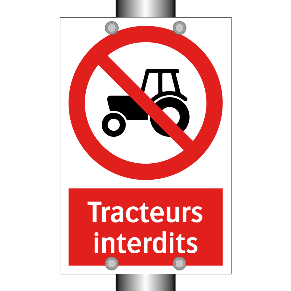 Tracteurs interdits