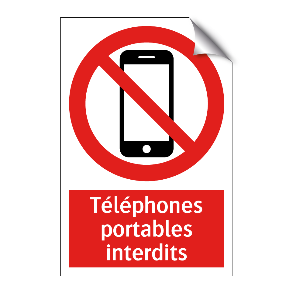 Téléphones portables interdits