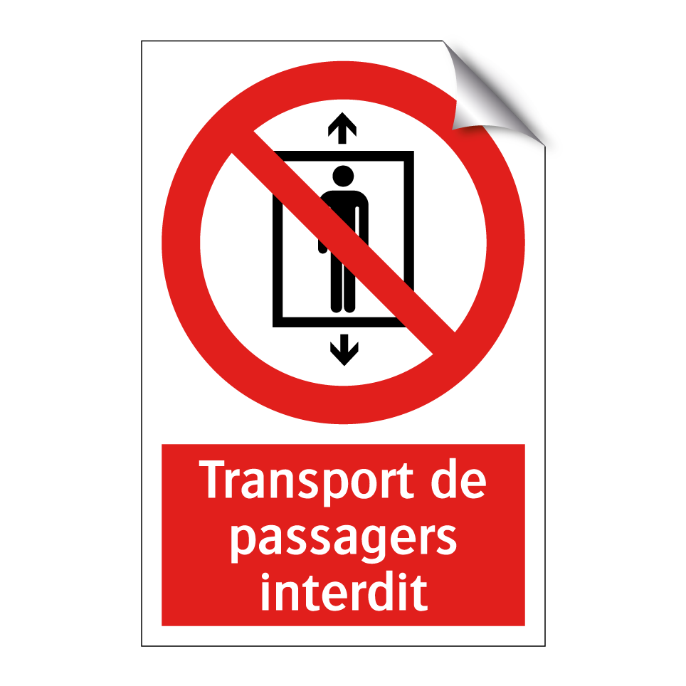 Transport de passagers interdit