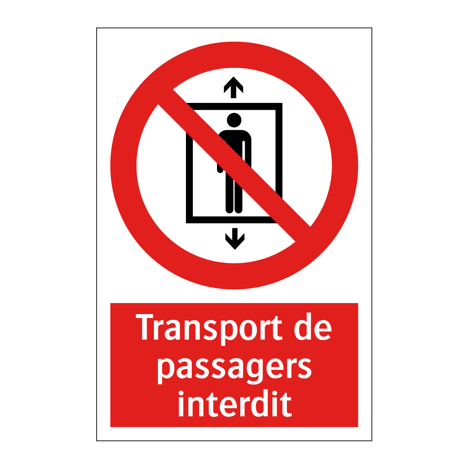 Transport de passagers interdit