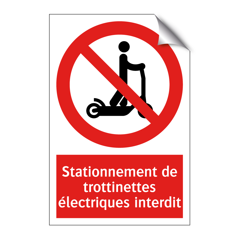Stationnement de trottinettes électriques interdit
