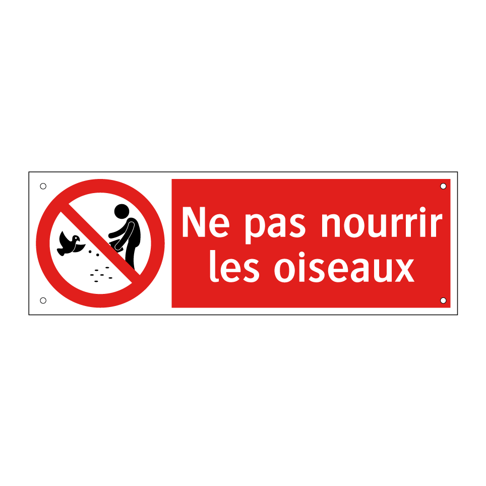 Ne pas nourrir les oiseaux