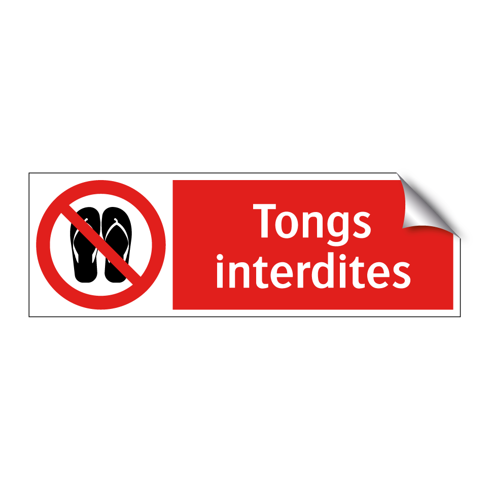 Tongs interdites