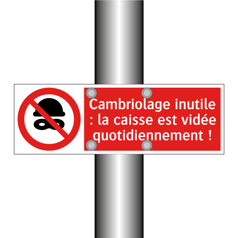 Cambriolage inutile : la caisse est vidée quotidiennement !
