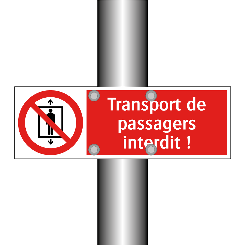 Transport de passagers interdit !