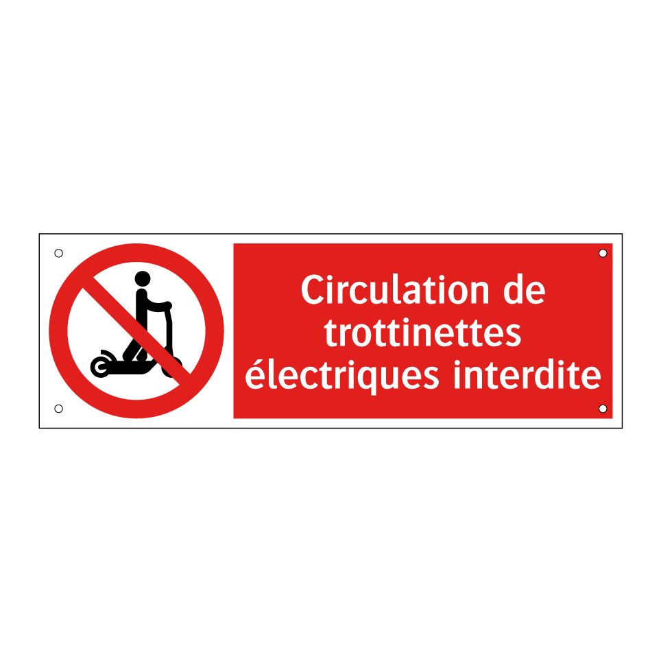 Circulation de trottinettes électriques interdite