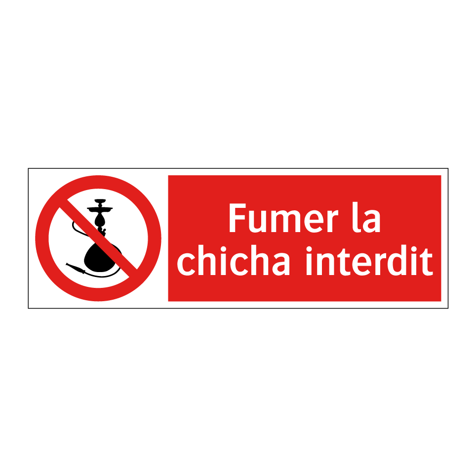 Fumer la chicha interdit