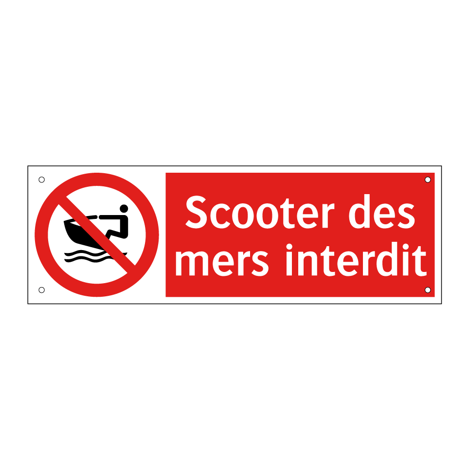 Scooter des mers interdit