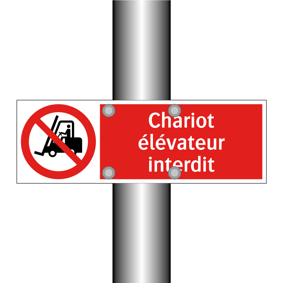 Chariot élévateur interdit
