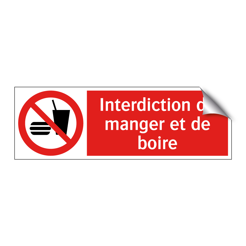 Interdiction de manger et de boire