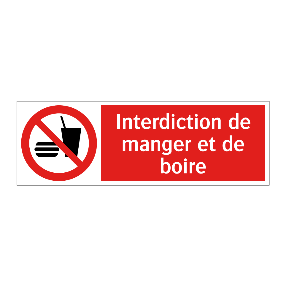 Interdiction de manger et de boire