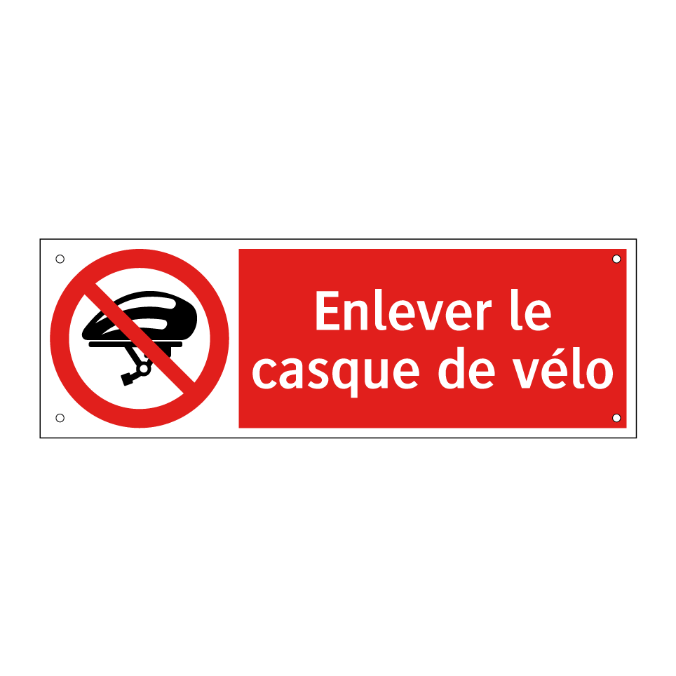 Enlever le casque de vélo