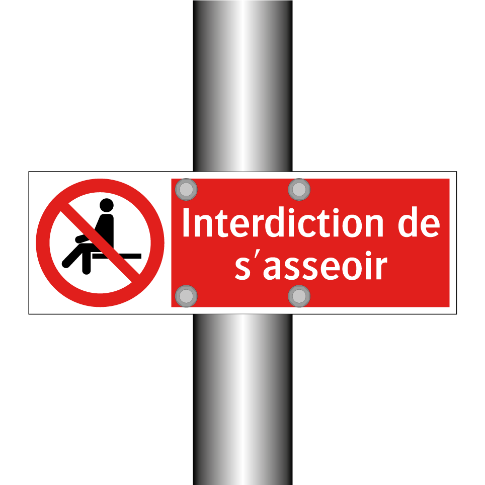 Interdiction de s'asseoir