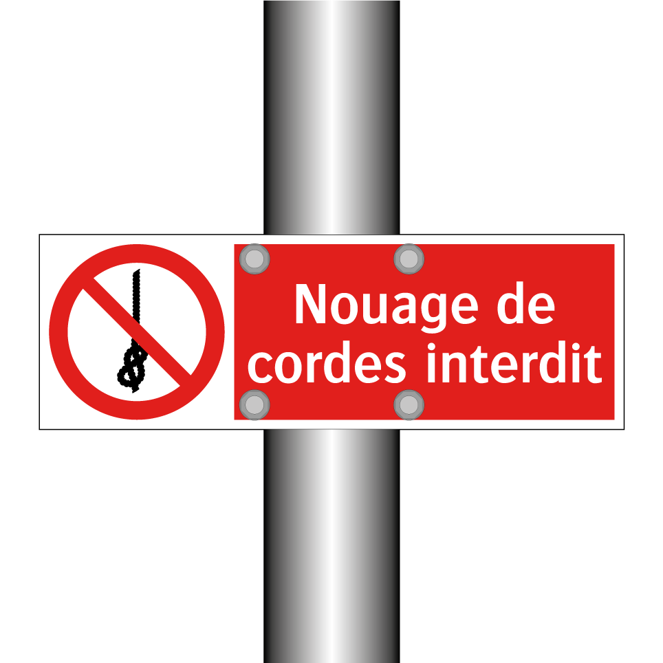 Nouage de cordes interdit