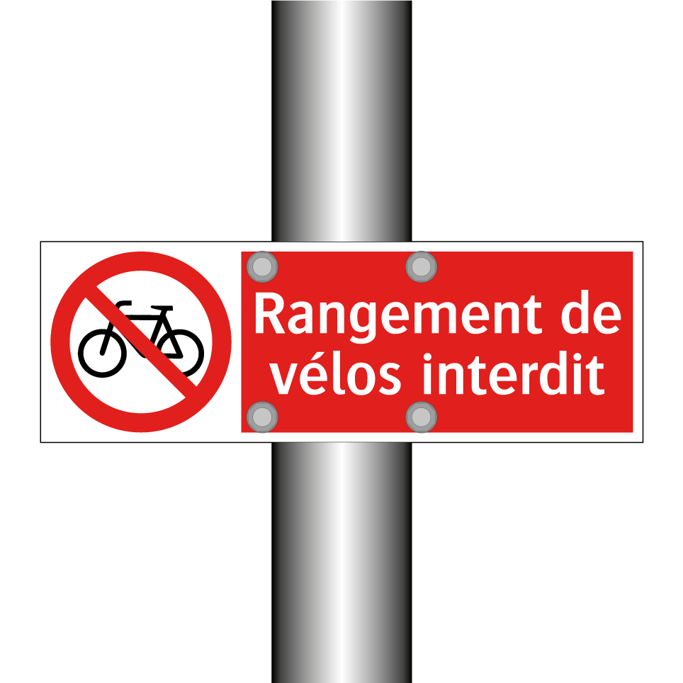 Rangement de vélos interdit