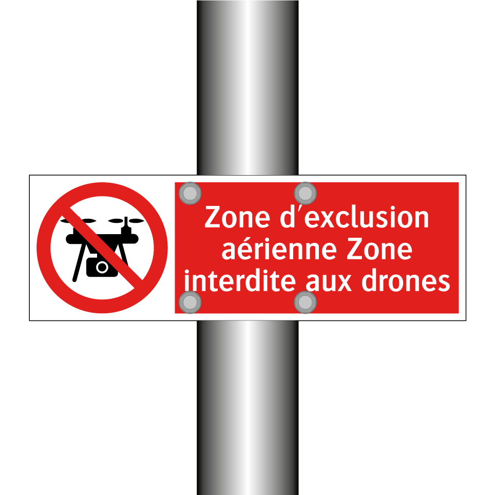 Zone d'exclusion aérienne Zone interdite aux drones