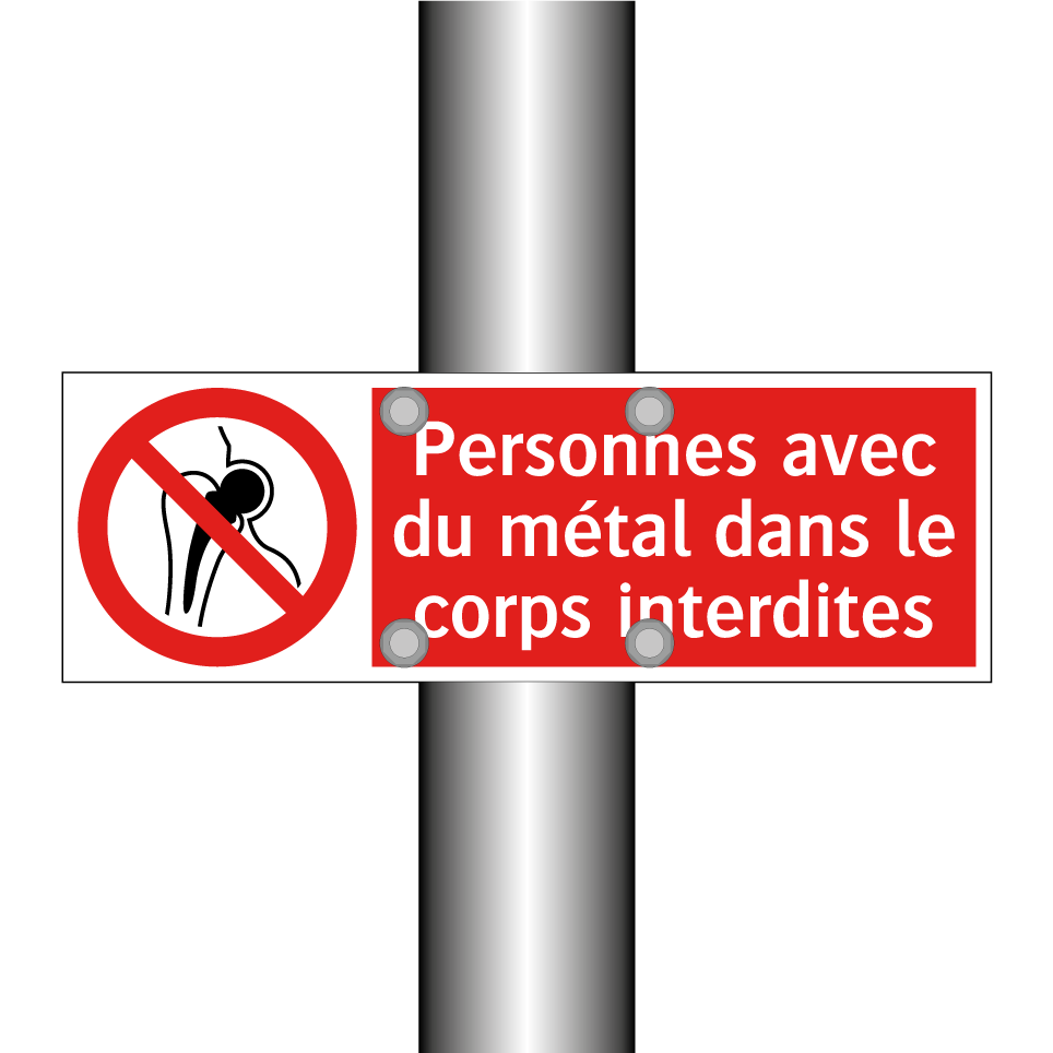 Personnes avec du métal dans le corps interdites