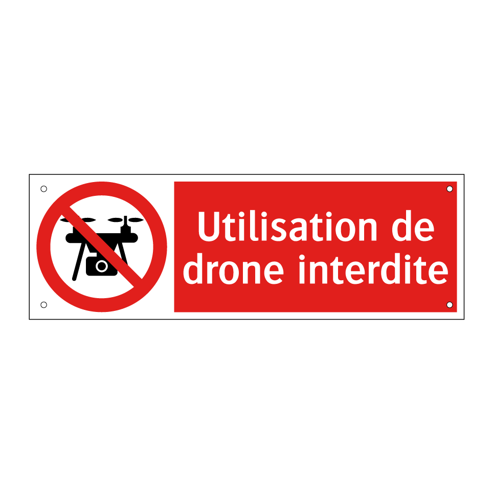 Utilisation de drone interdite