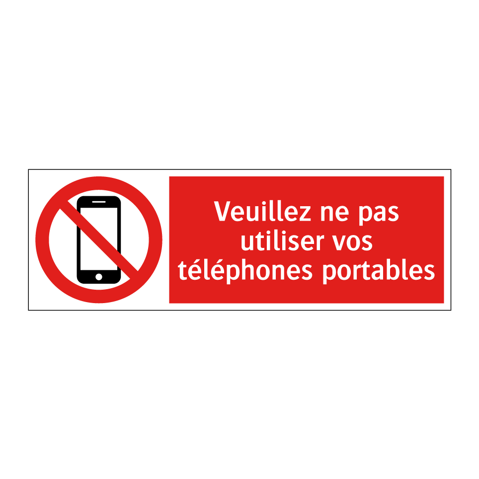 Veuillez ne pas utiliser vos téléphones portables