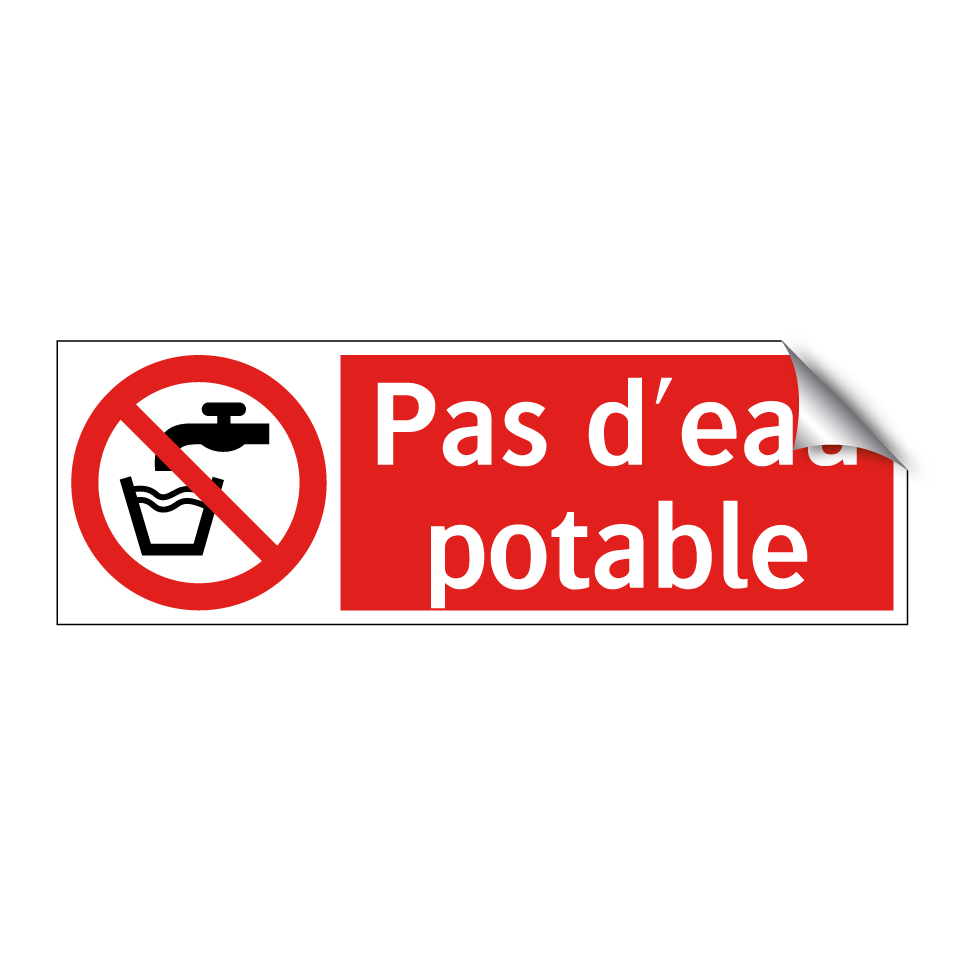 Pas d'eau potable