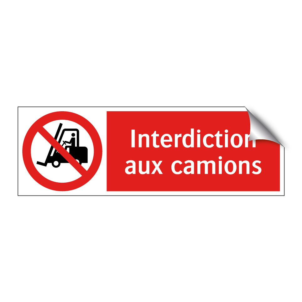 Interdiction aux camions