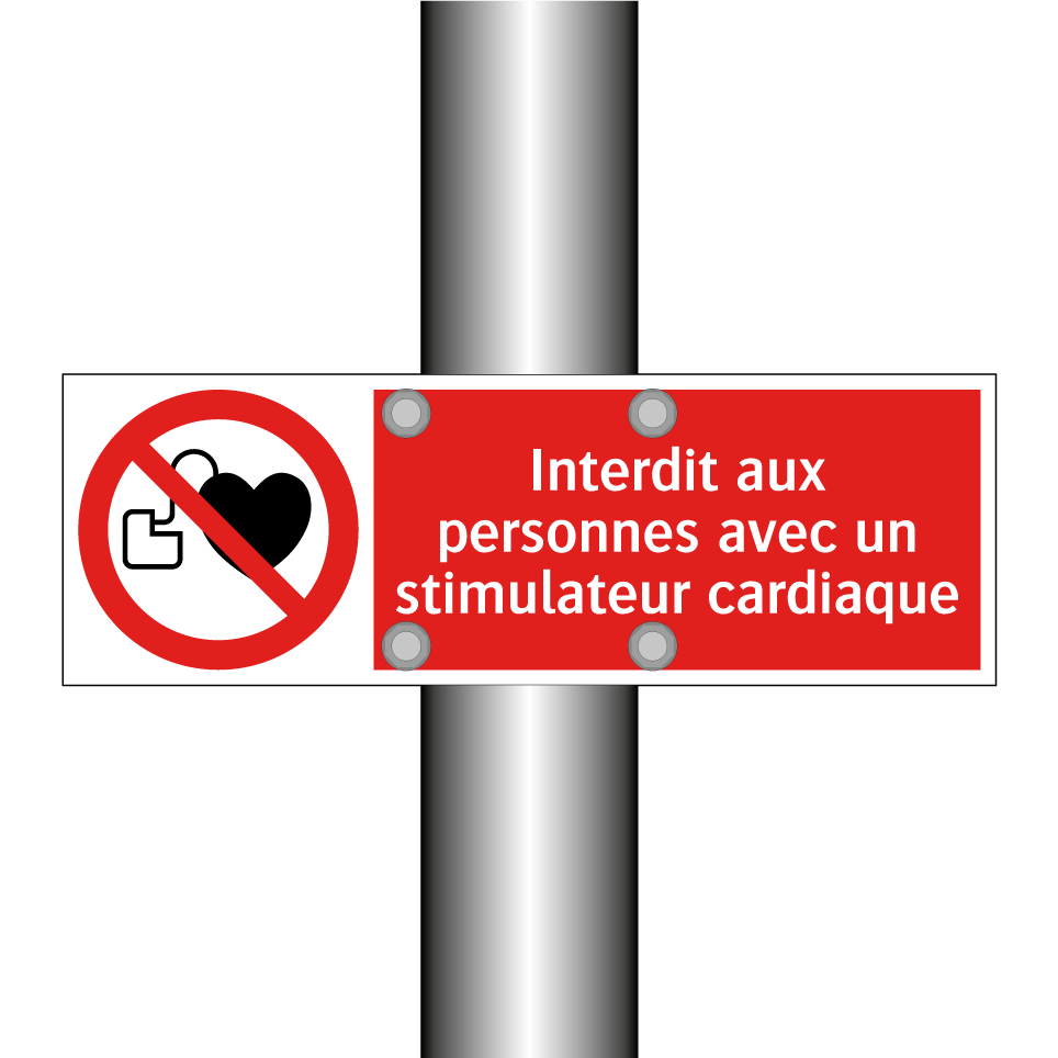 Interdit aux personnes avec un stimulateur cardiaque