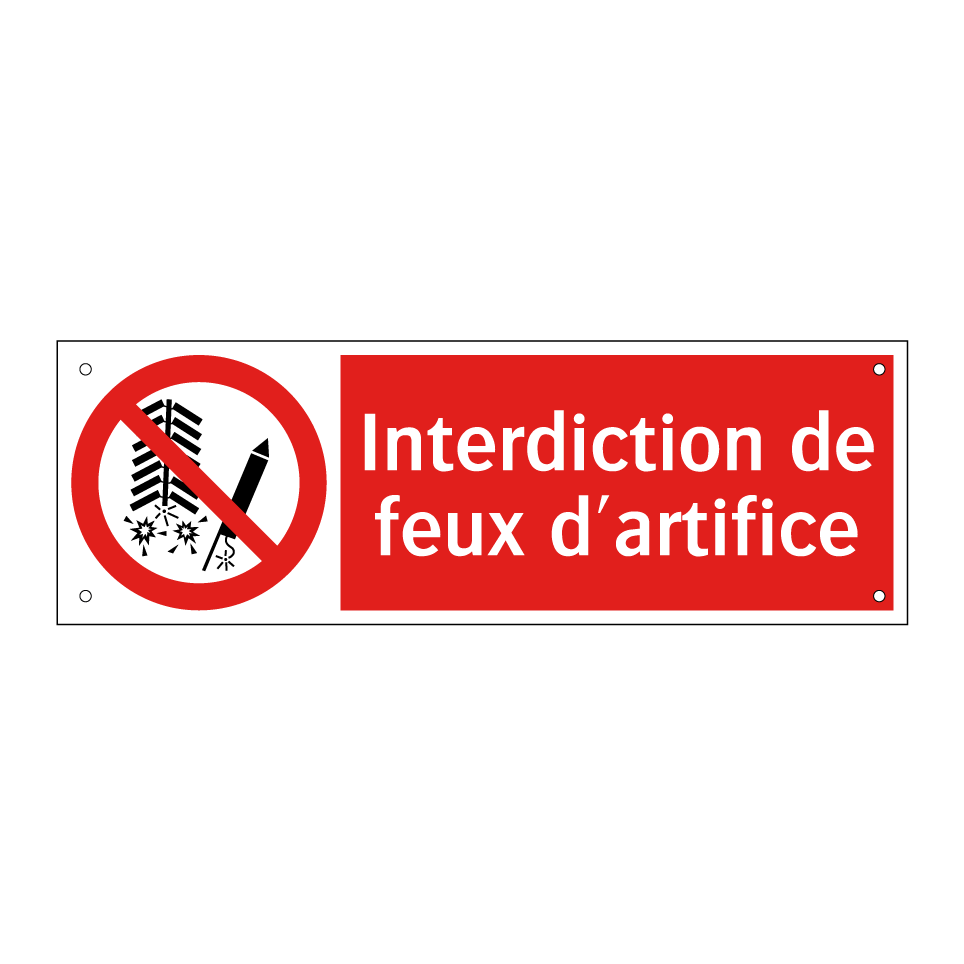 Interdiction de feux d'artifice