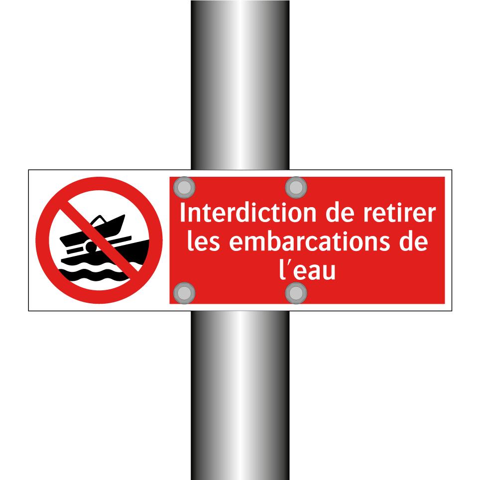Interdiction de retirer les embarcations de l'eau