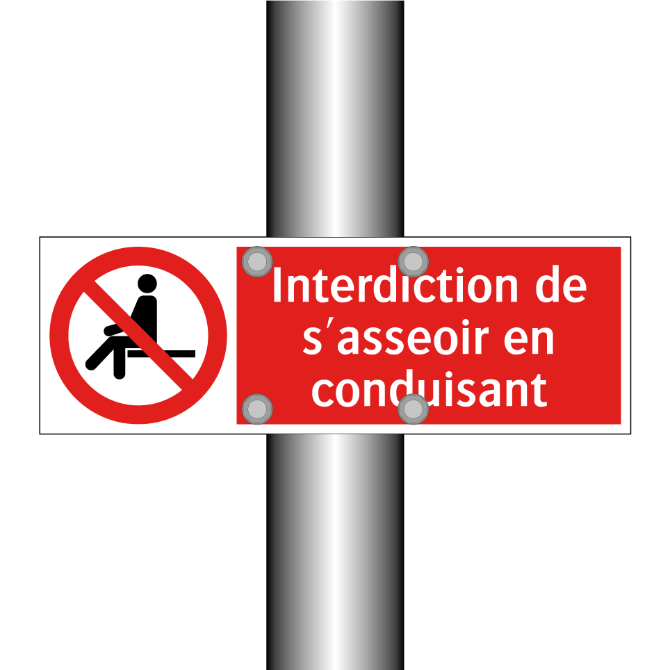 Interdiction de s'asseoir en conduisant