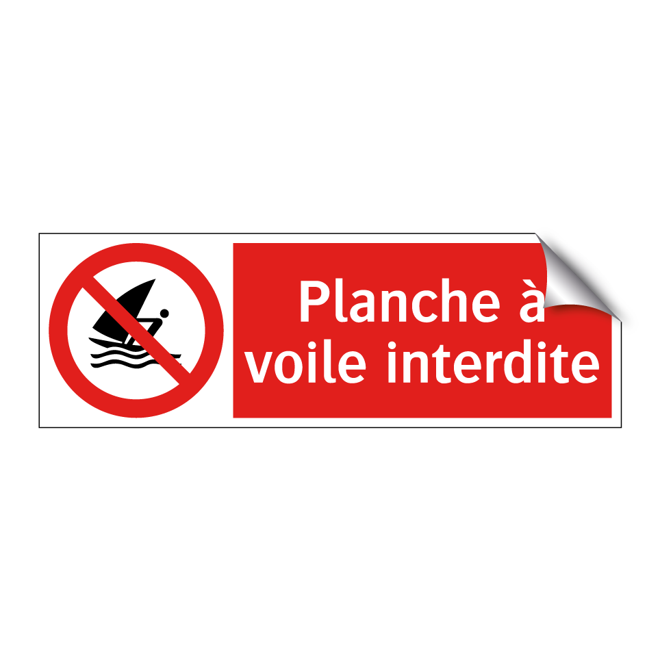 Planche à voile interdite