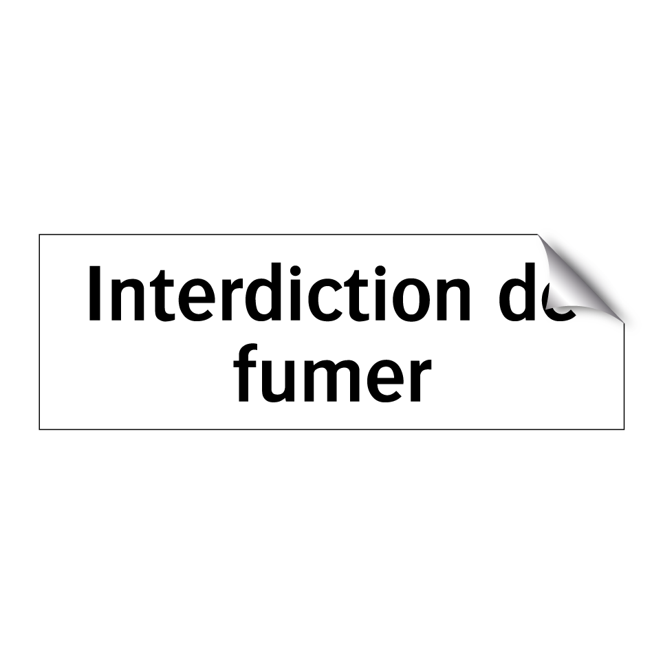Interdiction de fumer