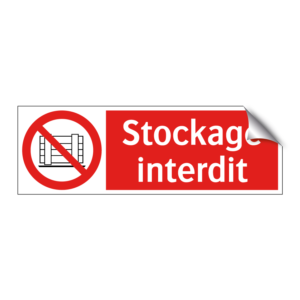 Stockage interdit
