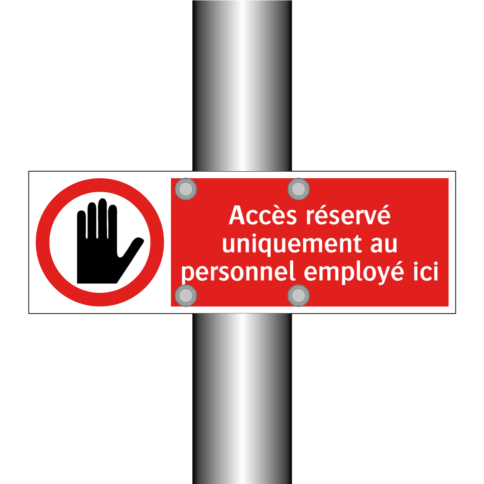 Accès réservé uniquement au personnel employé ici
