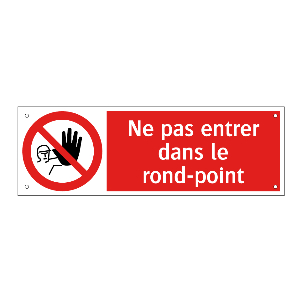Ne pas entrer dans le rond-point